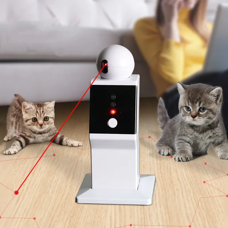 Robot With Laser For Cats